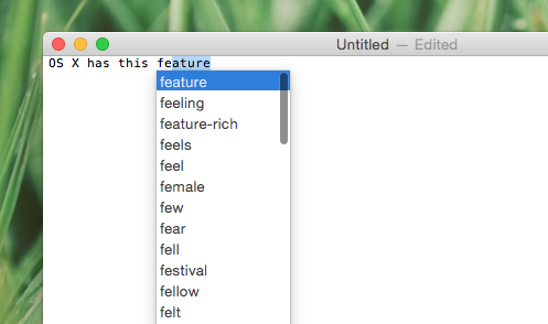 osx-autocomplete