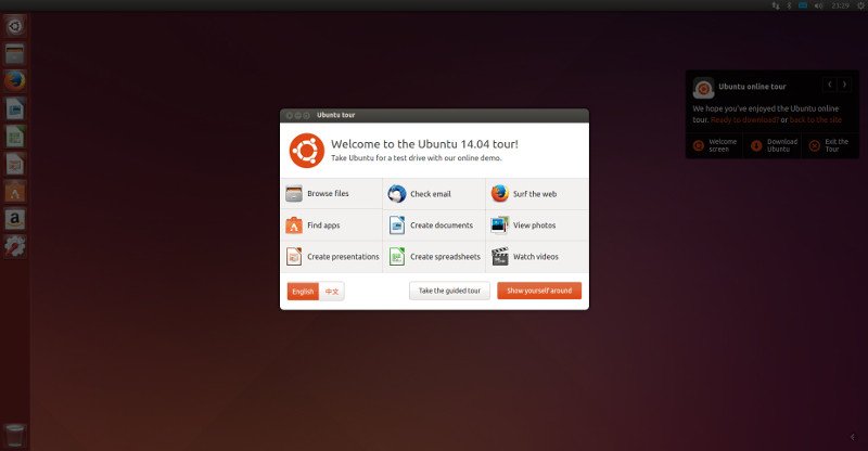 ubuntu browser demo