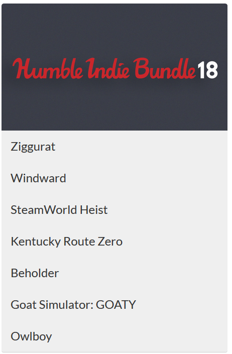 humble indie bundle 18