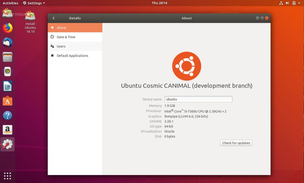 ubuntu 18.10 cosmic