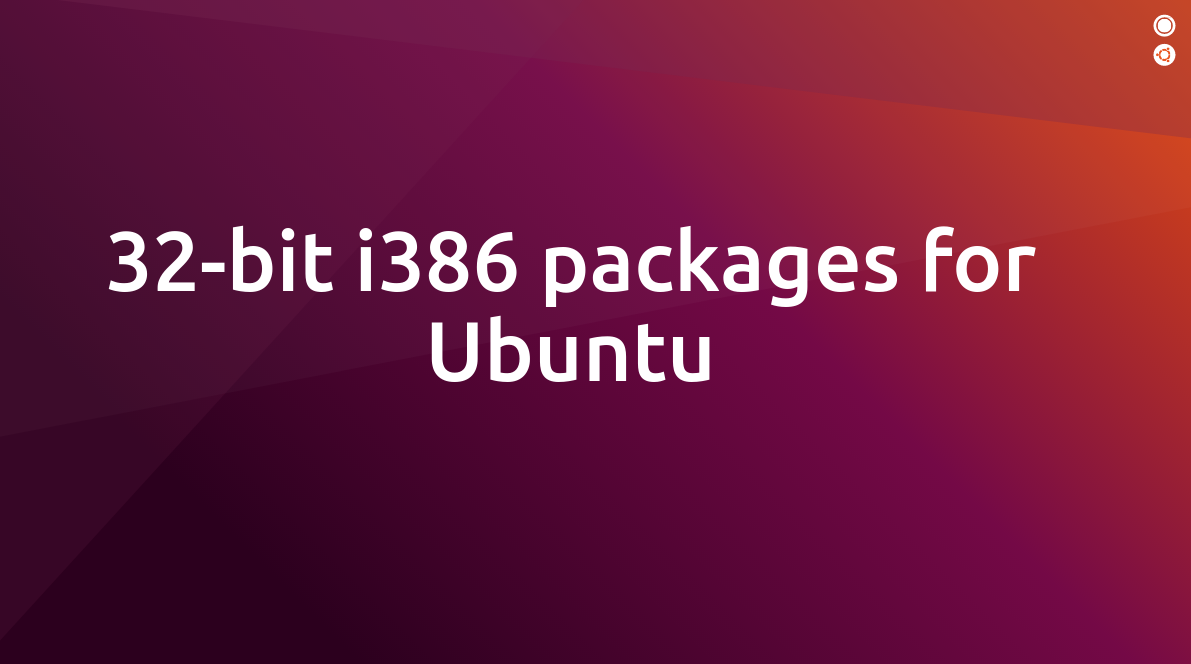 ubuntu canonical 32-bit