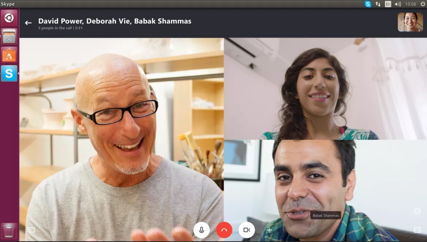 skype for- inux snap