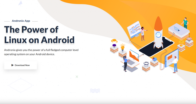 AndroNix porta Linux sullo smartphone Android senza root