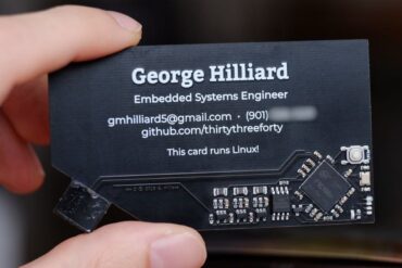 linux business card
