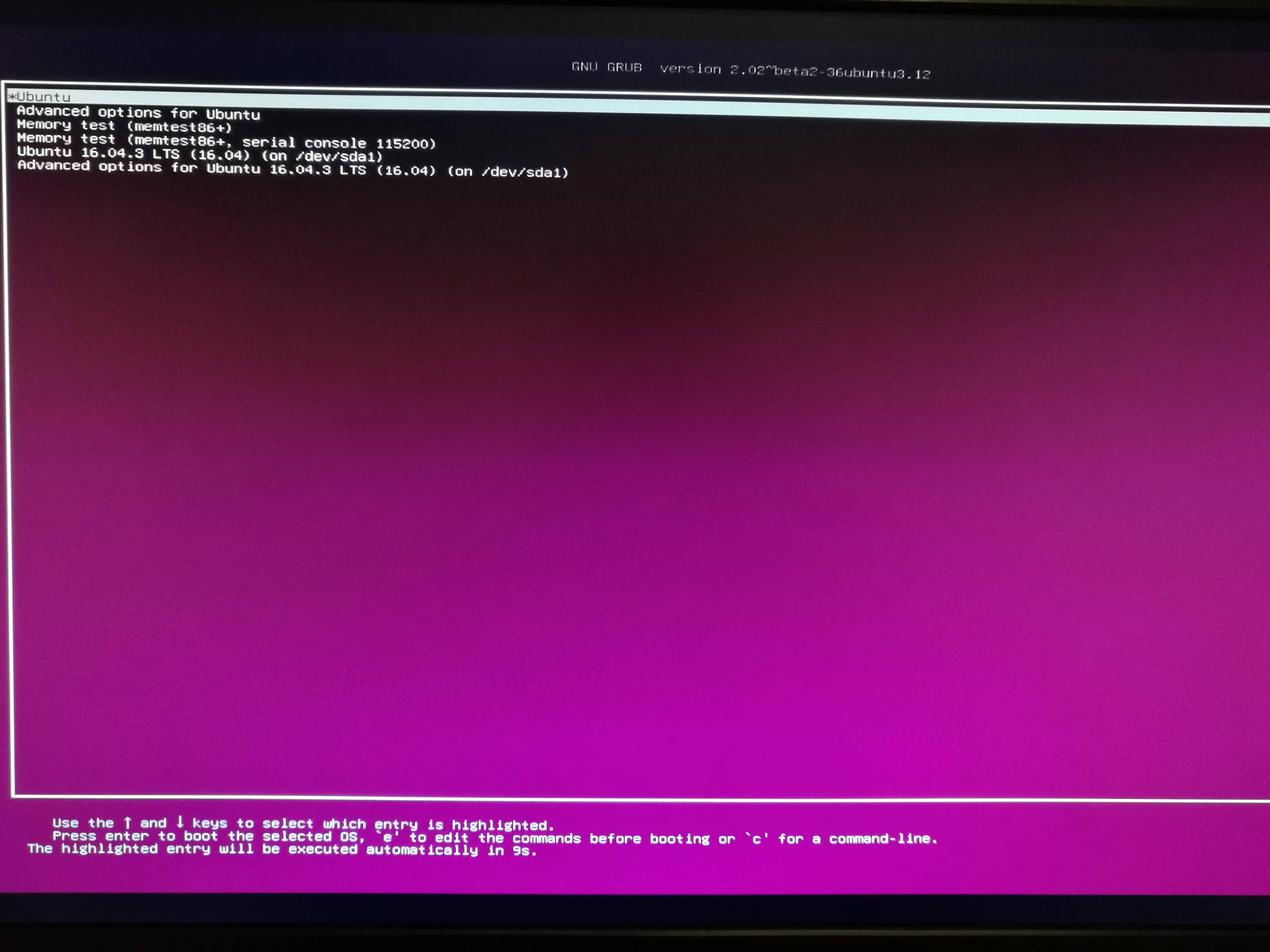 ubuntu grub