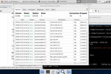 open snitch network statistics