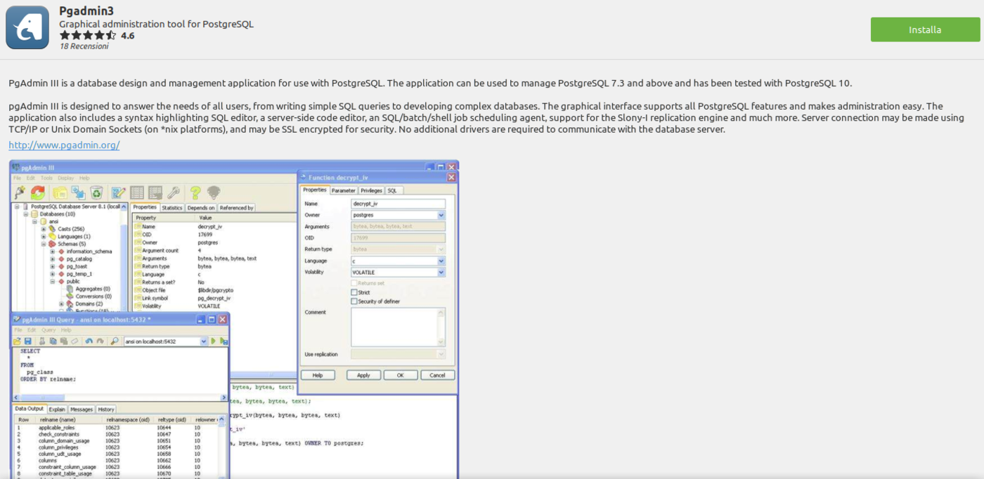 [Guida] Installare PostgreSQL e pgAdmin 3 su Ubuntu e derivate