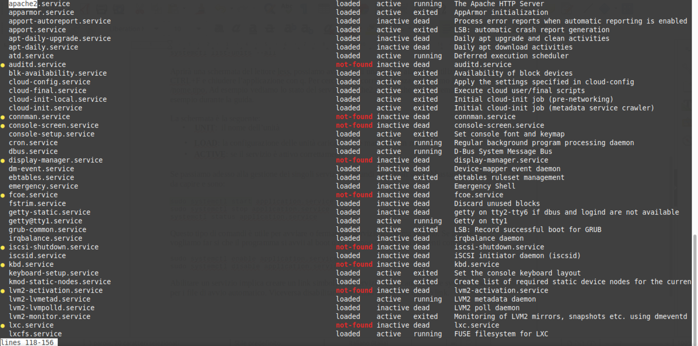 systemctl systemd all