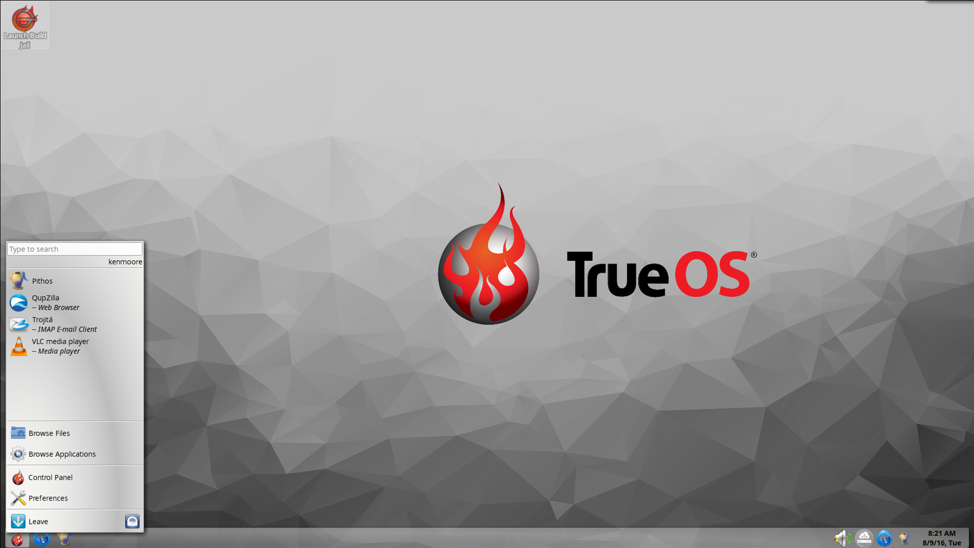 trueos bsd desktop