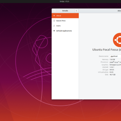 ubuntu 20.04 focal fossa