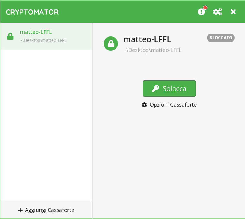 cryptomator 1.5.0 vault