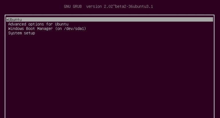 grub customizer dual boot