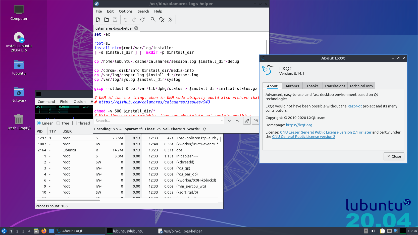 lubuntu 20.04 lxqt 1