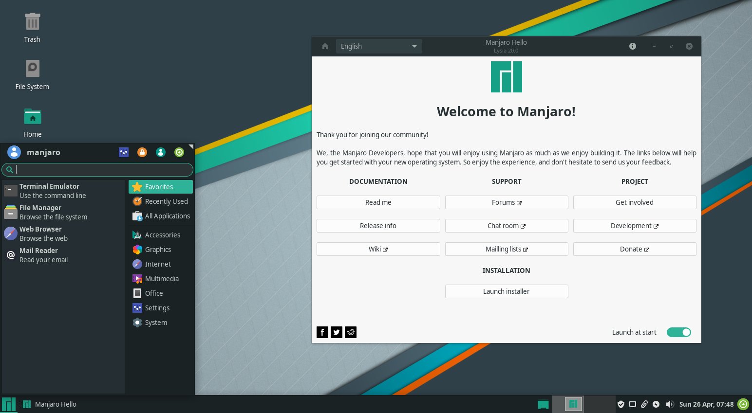 manjaro 20 0 lysia