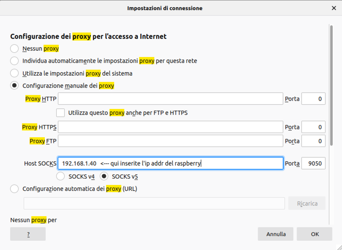 raspberry tor proxy client