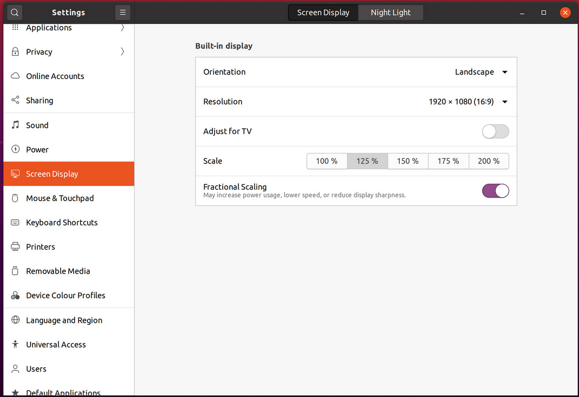 ubuntu 20.04 focal fossa fractional scaling
