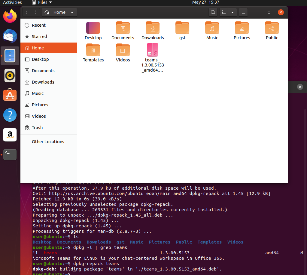 Pacchetto creato con dpkg-repack