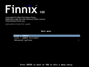 finnix boot sysadmin GNU/Linux