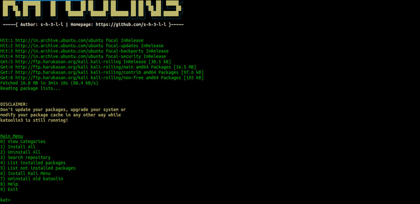 katoolin3 kali linux ubuntu 20.04