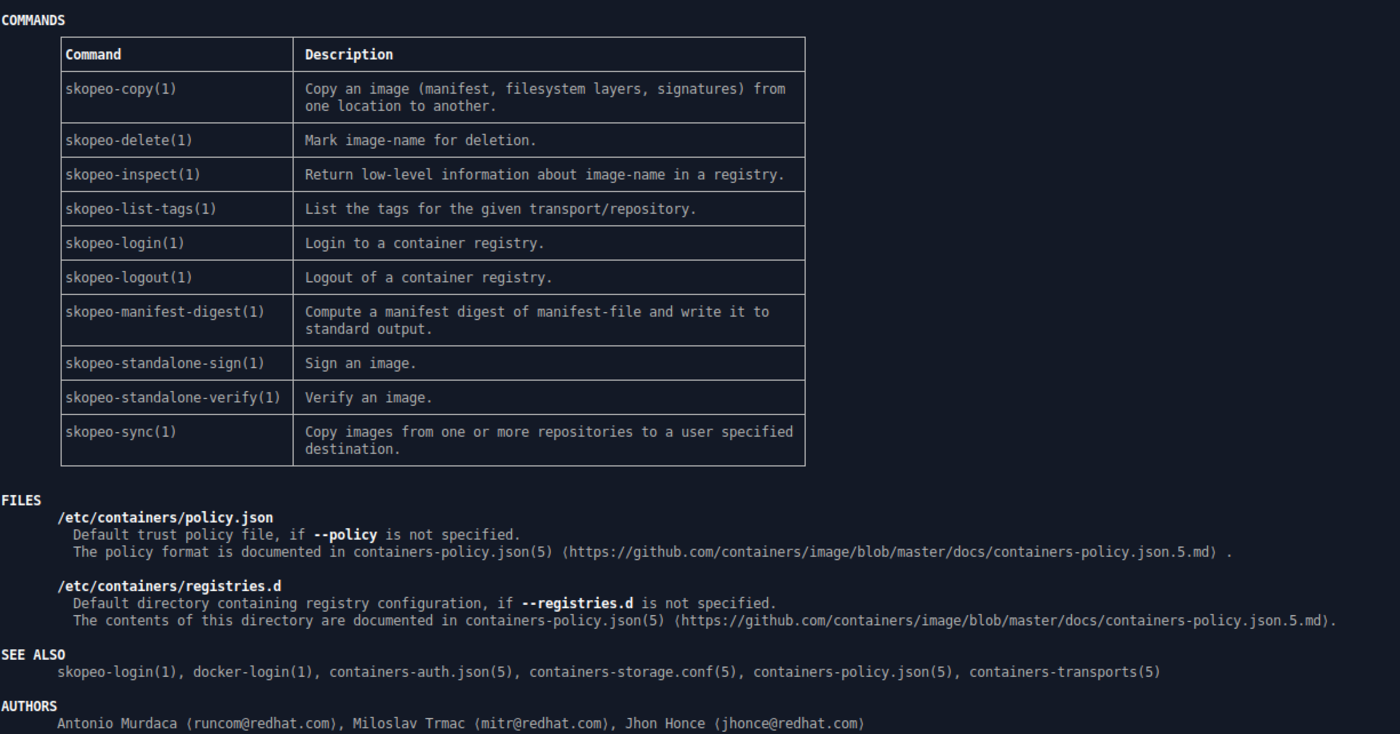 Red Hat Skopeo 1.0: utility open source per la gestione dei container 1 Red Hat Skopeo 1.0: utility open source per la gestione dei container