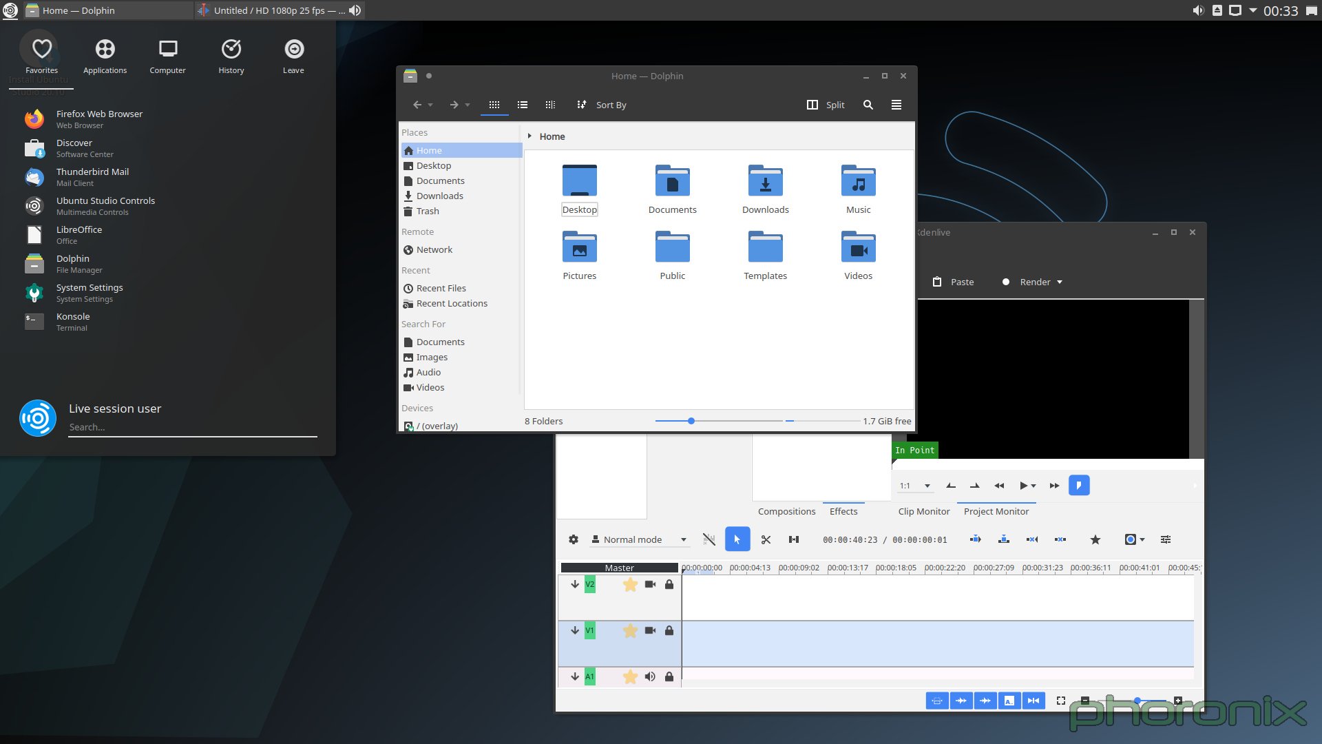 Ubuntu Studio passa a KDE Plasma: le prime immagini col nuovo Desktop