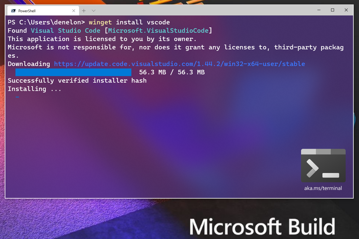 winget Install vscode