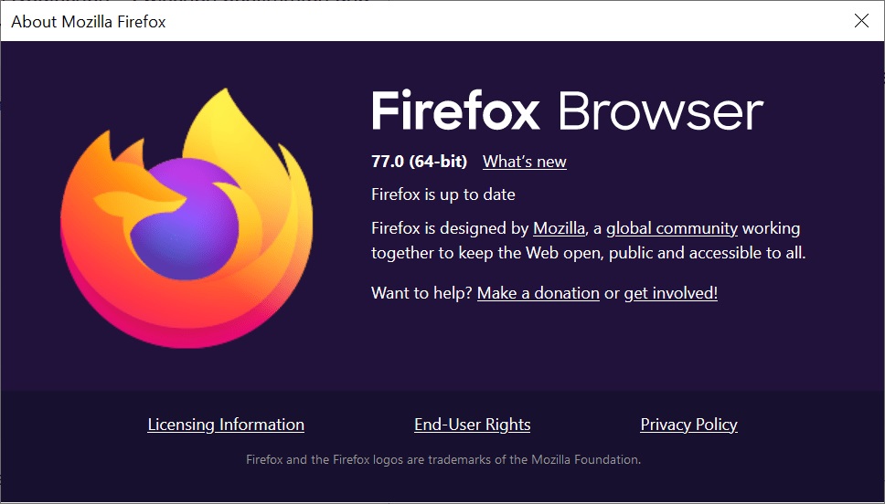 Ufficiale Mozilla Firefox 77. Firefox 78 è già in beta 1 Firefox 77