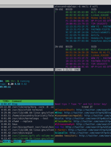 tmux terminal multiplexer