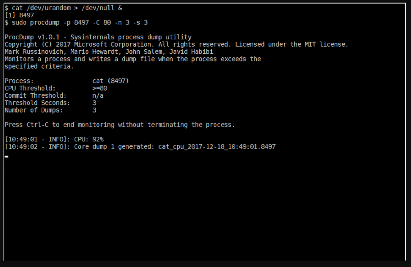 ProcMon il tool di monitoraggio arriva da Windows su GNU/Linux 1 microsoft procdump
