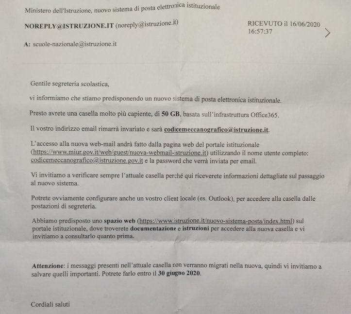 ministero istruzione office 365