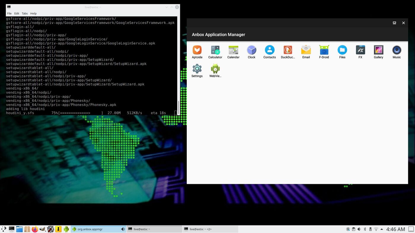 ExTix 20.09: rilasciata la nuova distro Ubuntu based con Anbox