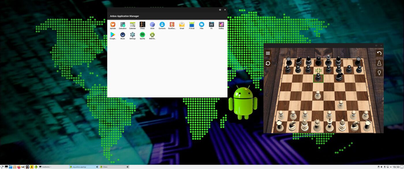 extix anbox gnu/linux ubuntu focal fossa android