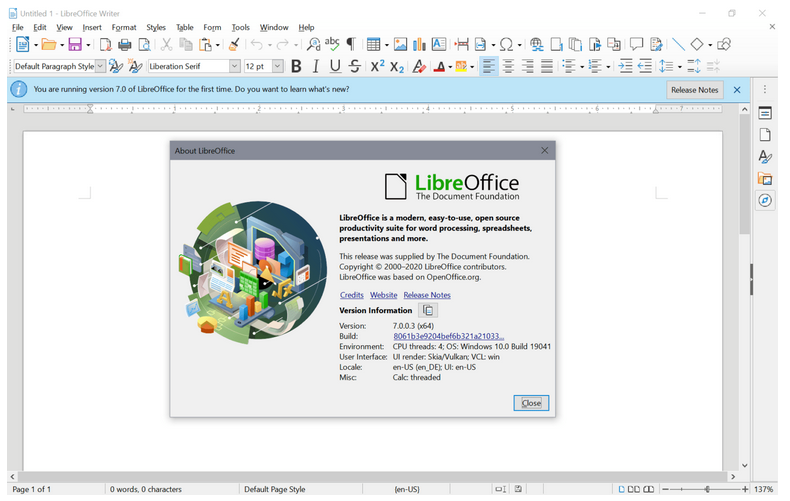 libreoffice 7.0
