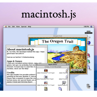 macintosh.js app macos 8 linux