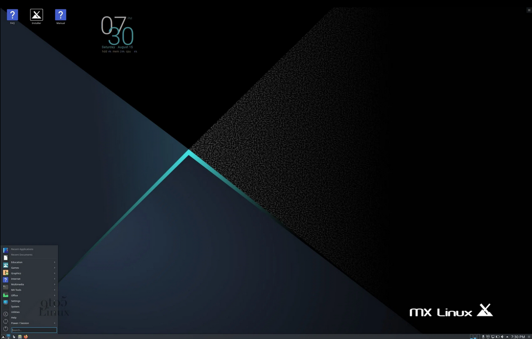 mx linux kde