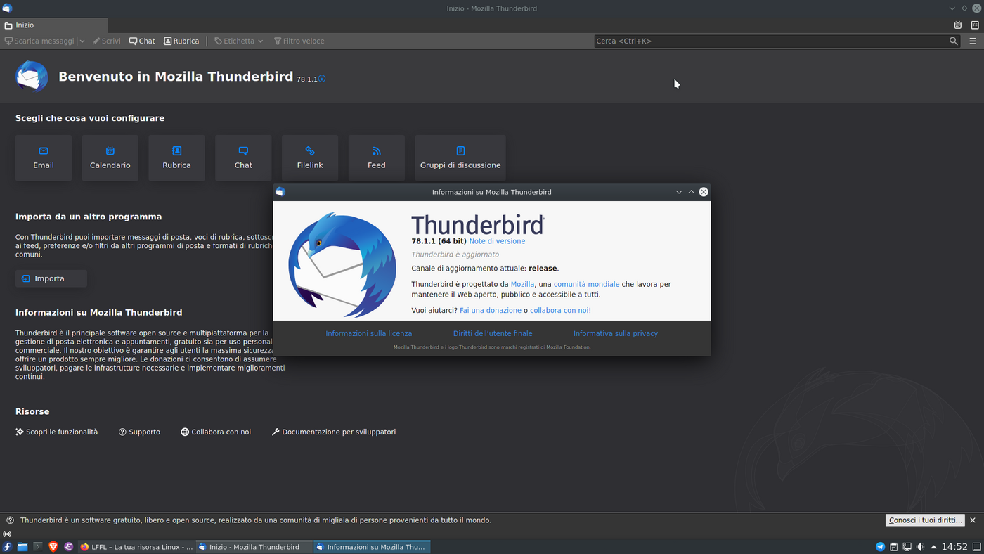 Thunderbird 78.1.1 e la situazione dopo la ristrutturazione di Mozilla