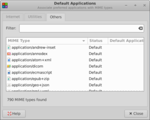 default apps xfce 4.16