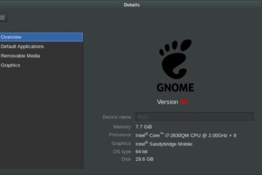 gnome 40 nuova numerazione