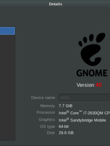 gnome 40 nuova numerazione