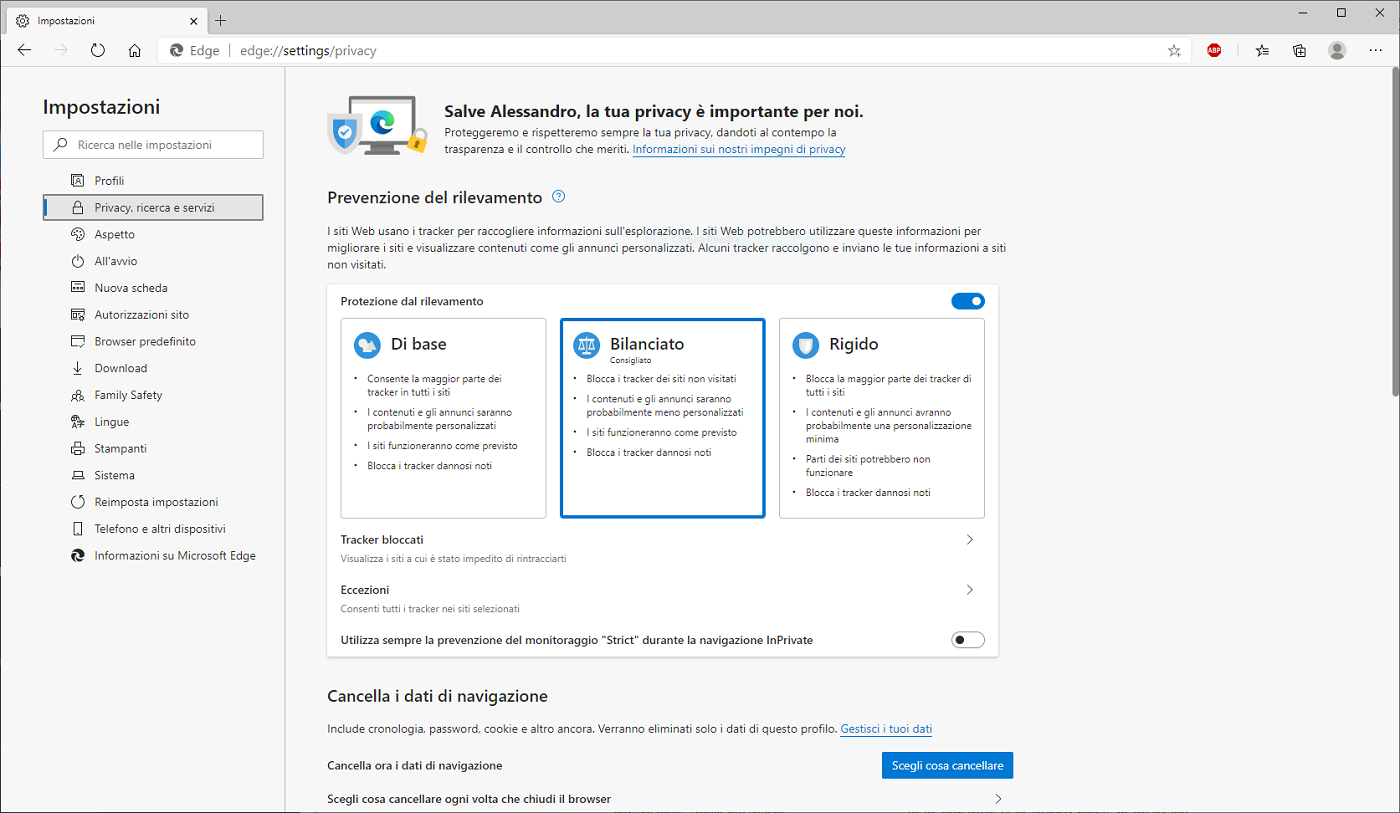 microsoft edge privacy problem