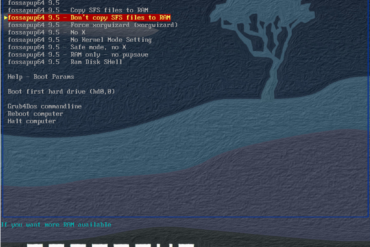 puppy linux fossapup 9.5 boot