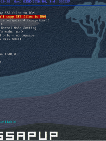 puppy linux fossapup 9.5 boot