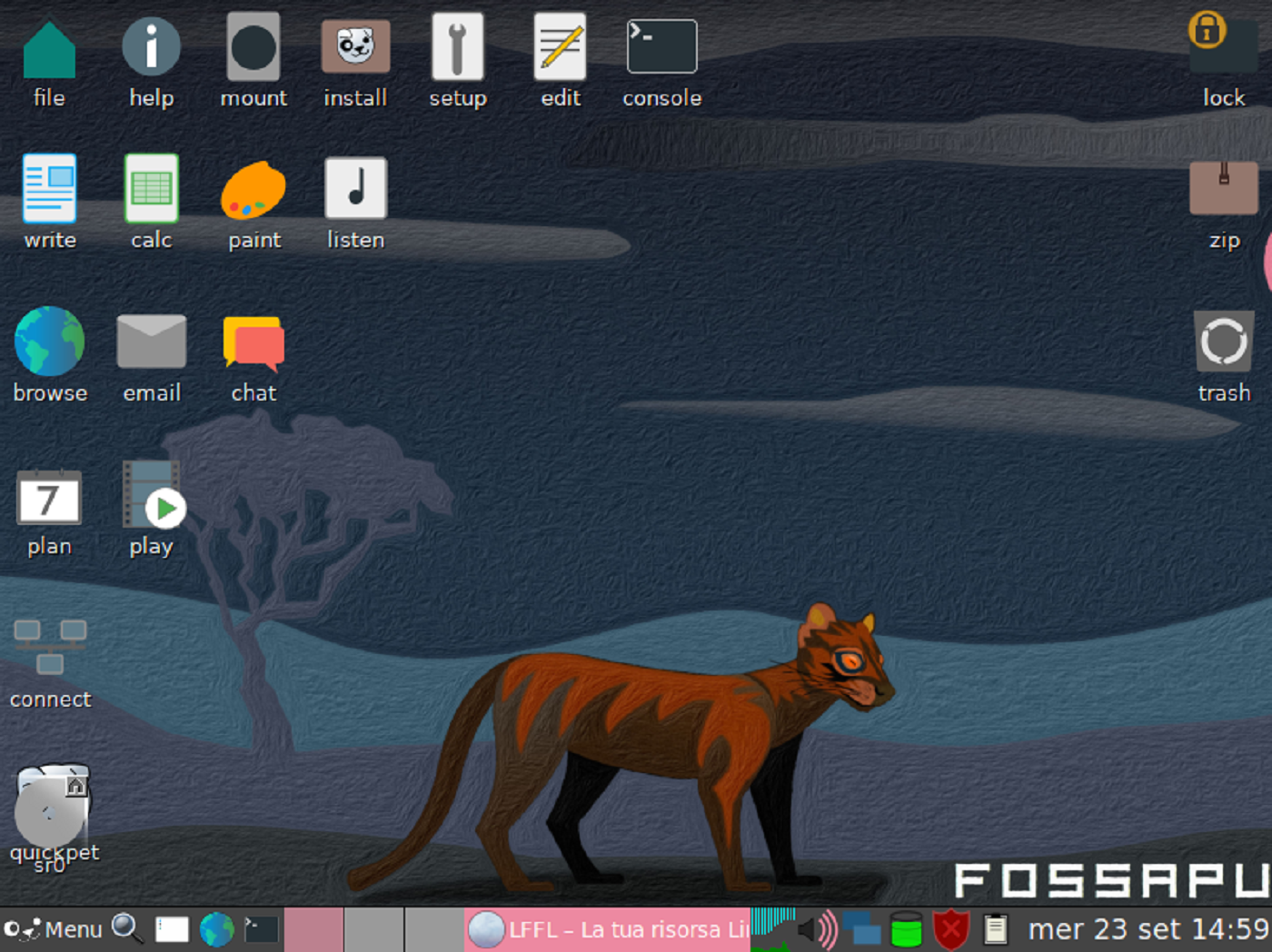 Puppy Linux 9.5: nuova release per la distribuzione super leggera 2 puppylinux fossapup desktop