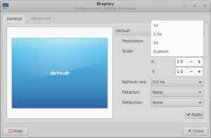 xfce 4.16 fractional scaling