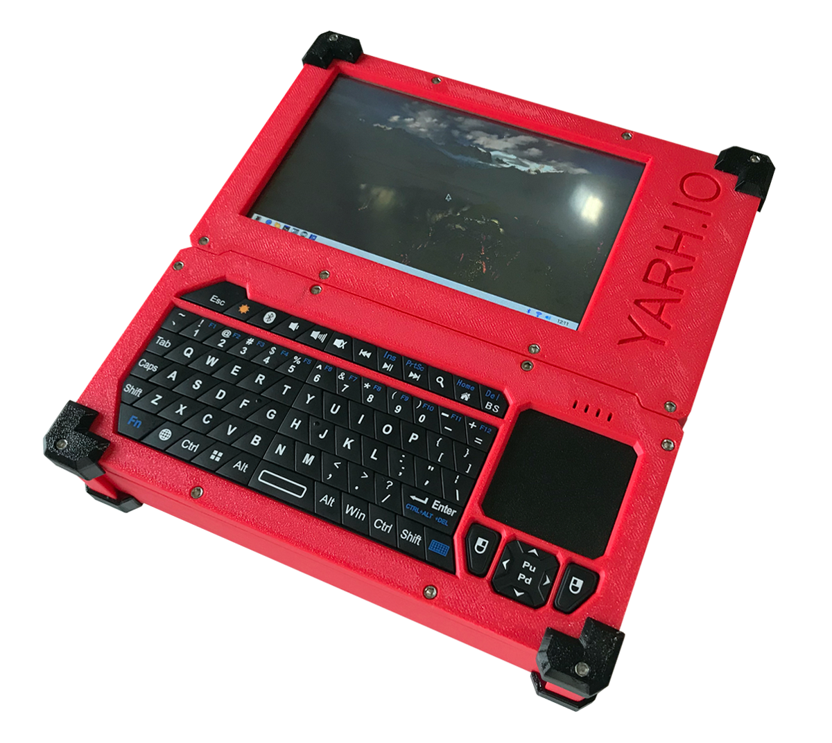 Yet Another Raspberry Handheld (YARH): Raspberry All in one 2 yarh red