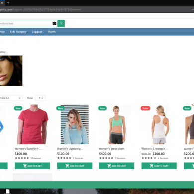 bagisto open source e-commerce vetrina prodotti