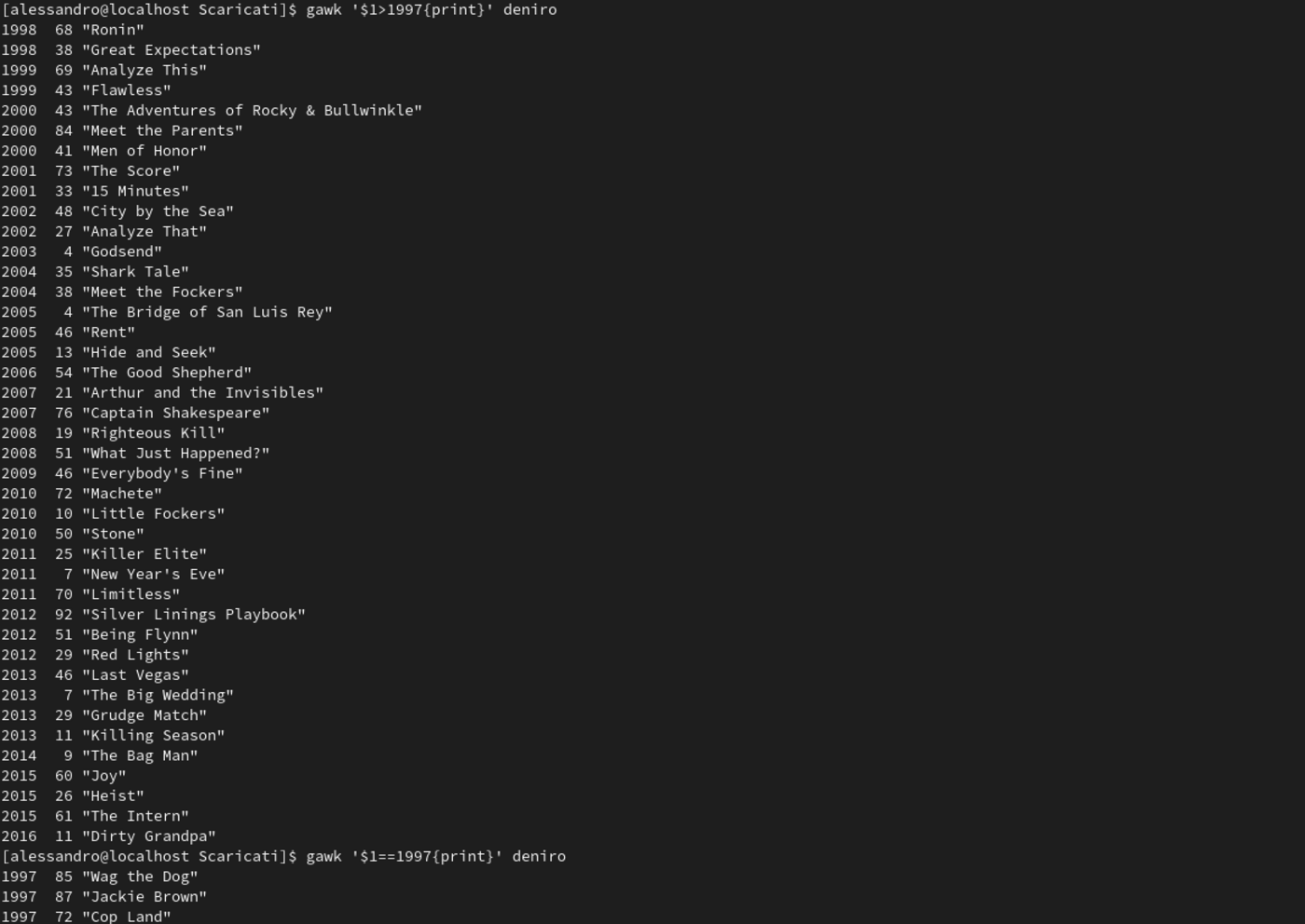 [Guida] Gawk, introduzione al linguaggio per manipolare i contenuti dei ...