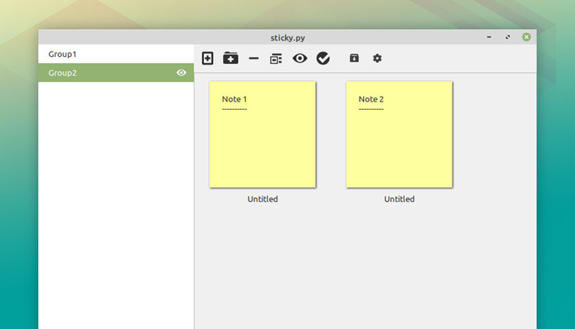 linux-mint 20.1 ulyssa sticky notes