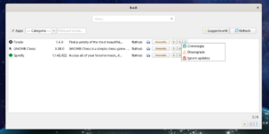 bauh opzioni aggiuntive gnu/linux flatpak appimage aur snap webapp