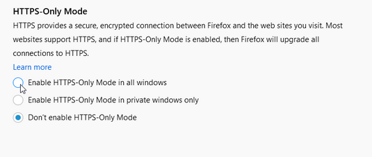 Ecco Firefox 83: caricamento pagine più veloce e modalità HTTPS-Only 2 firefox 83 https only